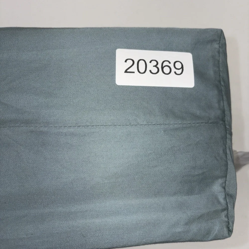 Casaluna 500 Thread Count Supima Sateen Solid Sheet Set Full Size, Teal Green